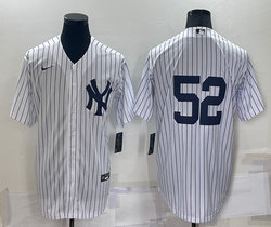 Nike New York Yankees #52 C.C. Sabathia White Game Stitched MLB Jersey