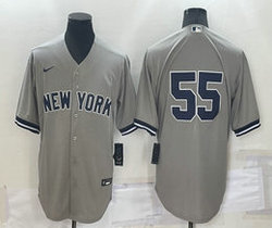 Nike New York Yankees #65 Gray Game Stitched MLB Jersey