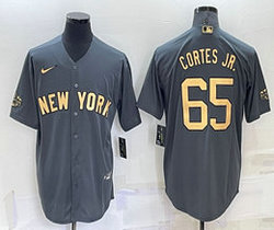 Nike New York Yankees #65 Nestor Cortes Jr. Charcoal 2022 All Star Game Stitched MLB Jersey
