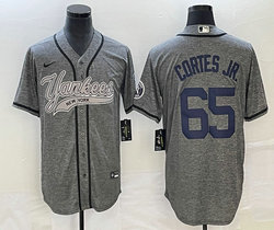 Nike New York Yankees #65 Nestor Cortes Jr Hemp grey Joint Stitched MLB Jersey