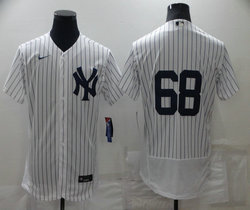 Nike New York Yankees #68 Dellin Betances White Stripe Game Authentic Stitched MLB Jersey
