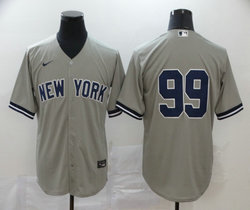 Nike New York Yankees #99 Aaron Judge Grey Game Authentic Stitched MLB Jersey