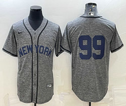 Nike New York Yankees #99 Aaron Judge Hemp grey Authentic Stitched jersey