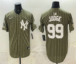 Nike New York Yankees #99 Aaron Judge Olive 2026 Armed Forces Day Salute To Service Jersey
