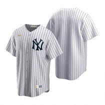Nike New York Yankees #Blank White Cooperstown Collection Game Authentic Stitched MLB Jersey