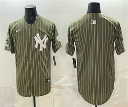 Nike New York Yankees Blank Olive 2026 Armed Forces Day Salute To Service Jersey