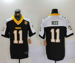 Nike Buffalo Bills #11 Jayden Reed Black With patch Thanksgiving F.U.S.E. Stitched NFL Jersey