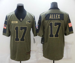 Nike Buffalo Bills #17 Josh Alleny Salute To Service Limited Football Jersey