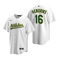 Nike Oakland Athletics #16 Liam Hendriks White Game Authentic Stitched MLB Jersey
