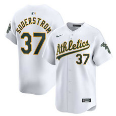 Nike Oakland Athletics #37 Tyler Soderstrom White 2024 Authentic Stitched MLB Jersey