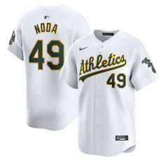 Nike Oakland Athletics #49 Ryan Noda White 2024 Authentic Stitched MLB Jersey