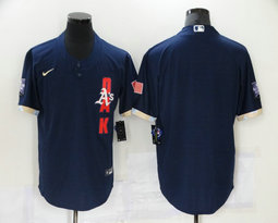 Nike Oakland Athletics Blank 2021 All star Blue Game Authentic Stitched MLB Jersey.jpg