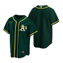 Nike Oakland Athletics Blank Green Game Authentic Stitched MLB Jersey