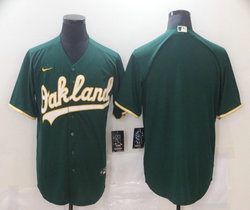Nike Oakland Athletics Blank Green Game Authentic Stitched MLB Jerseys