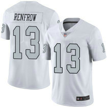 Nike Oakland Raiders #13 Hunter Renfrow White Rush Authentic Stitched NFL Jersey