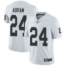 Nike Las Vegas Raiders #24 Johnathan Abram White Vapor Untouchable Limited Authentic Stitched NFL Jersey