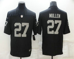 Nike Oakland Raiders #27 Trayvon Mullen Black Vapor Untouchable Limited Authentic Stitched NFL Jersey