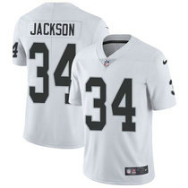 Nike Las Vegas Raiders #34 Bo Jackson White Vapor Untouchable Limited Authentic Stitched NFL Jersey
