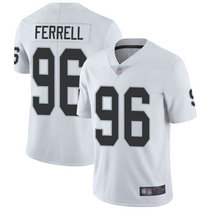 Nike Las Vegas Raiders #96 Clelin Ferrell White Vapor Untouchable Limited Authentic Stitched NFL Jersey