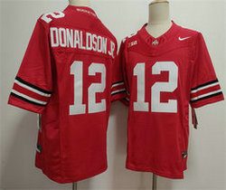 Nike Ohio State Buckeyes #12 JCJ Donaldson Red Stitched NCAA Jersey