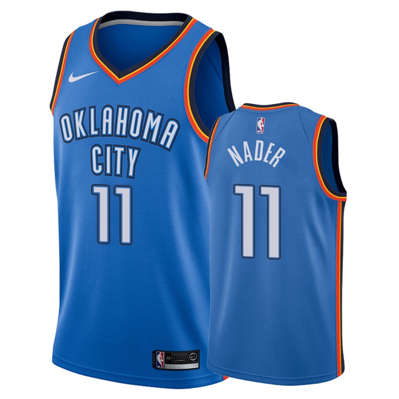 Nike Oklahoma City Thunder #11 Abdel Nader Blue Game Authentic Stitched NBA jersey