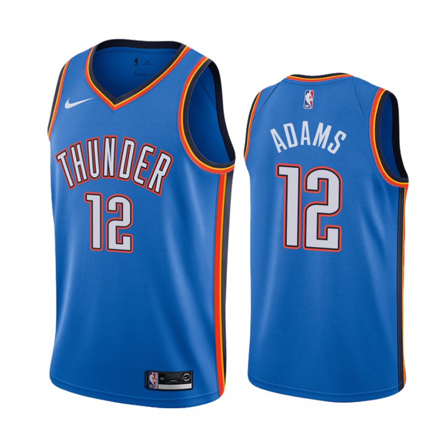 Nike Oklahoma City Thunder #12 Steven Adams Blue Game Authentic Stitched NBA jersey