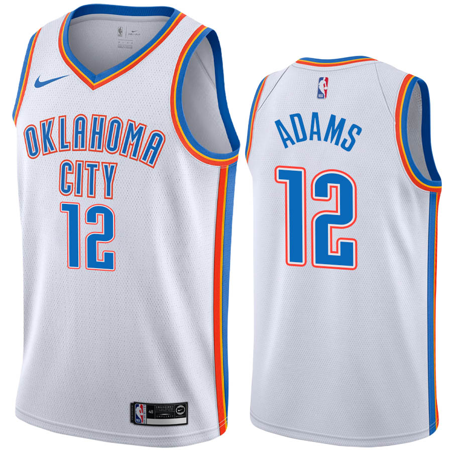Nike Oklahoma City Thunder #12 Steven Adams White Game Authentic Stitched NBA jersey