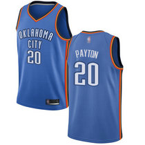 Nike Oklahoma City Thunder #20 Gary Payton Blue Game Authentic Stitched NBA jersey