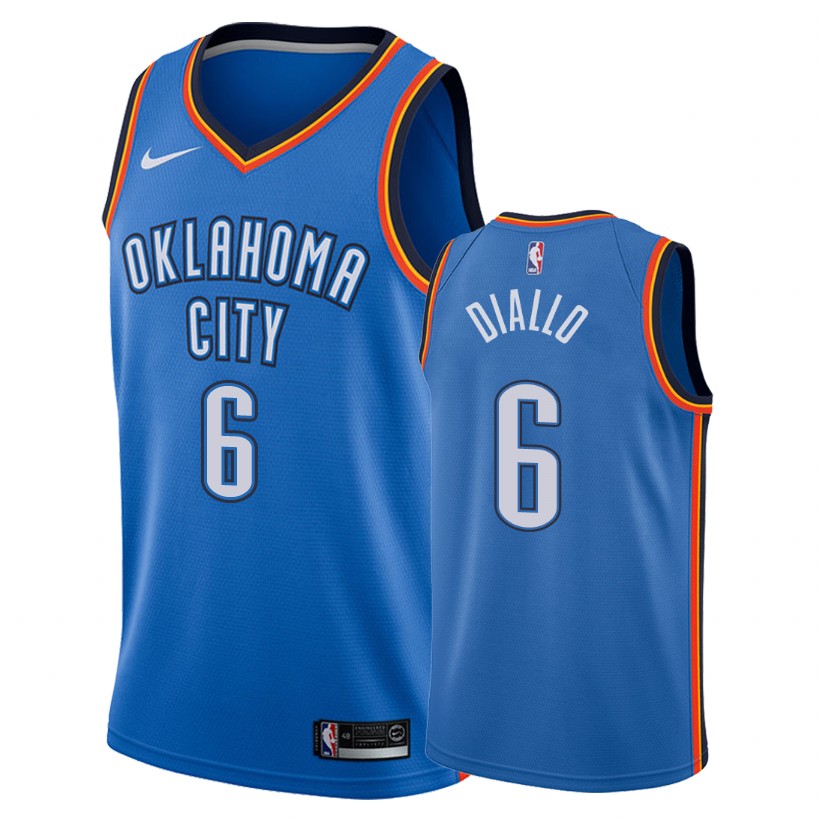 Nike Oklahoma City Thunder #6 Hamidou Diallo Blue Game Authentic Stitched NBA jersey