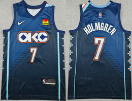 Nike Oklahoma City Thunder #7 Chet Holmgren 2026 City With Advertising Jersey
