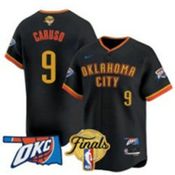 Nike Oklahoma City Thunder #9 Alex Caruso Black Joint Baseball Jersey