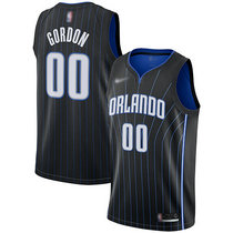 Nike Orlando Magic #0 Aaron Gordon Black Game Authentic Stitched NBA jersey