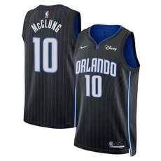 Nike Orlando Magic #10 Mac McClung Black 2024 Draft Icon Edition Stitched Basketball Jersey