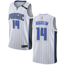 Nike Orlando Magic #14 D.J. Augustin White Game Authentic Stitched NBA jersey