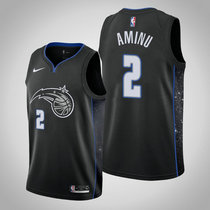 Nike Orlando Magic #2 Al-Farouq Aminu Black City Game Authentic Stitched NBA jersey