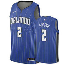Nike Orlando Magic #2 Al-Farouq Aminu Blue Game Authentic Stitched NBA jersey