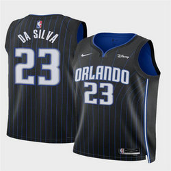 Nike Orlando Magic #23 Tristan Da Silva Black 2024 Draft Icon Edition Stitched Basketball Jersey