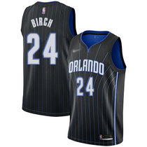 Nike Orlando Magic #24 Khem Birch Black Game Authentic Stitched NBA jersey