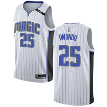 Nike Orlando Magic #25 Wes Iwundu White Game Authentic Stitched NBA jersey