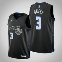 Nike Orlando Magic #3 Chuma Okeke Black City Game Authentic Stitched NBA jersey