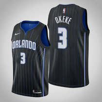 Nike Orlando Magic #3 Chuma Okeke Black Game Authentic Stitched NBA jersey