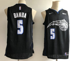 Nike Orlando Magic #5 Mohamed Bamba City Game With Advertising patch Authentic Stitched NBA jersey