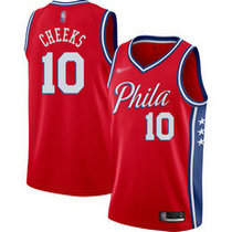 Nike Philadelphia 76ers #10 Maurice Cheeks Red Game Authentic Stitched NBA jersey