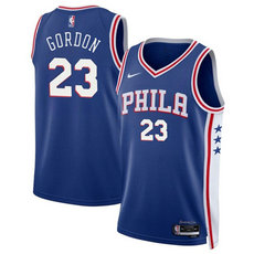 Nike Philadelphia 76ers #23 Eric Gordon Royal Icon Edition Stitched Jersey
