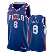Nike Philadelphia 76ers #8 Zhaire Smith Blue Game Authentic Stitched NBA jersey