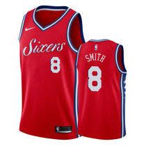 Nike Philadelphia 76ers #8 Zhaire Smith Red Game Authentic Stitched NBA jersey