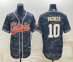 Nike Philadelphia Eagles #10 Isiah Pacheco Grey Camo Joint Authentic Stitched baseball jersey