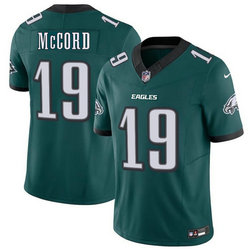 Nike Philadelphia Eagles #19 Kyle McCord Green 2025 Draft Authentic Stitched NFL Jersey