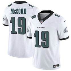 Nike Philadelphia Eagles #19 Kyle McCord White 2025 Draft Authentic Stitched NFL Jersey