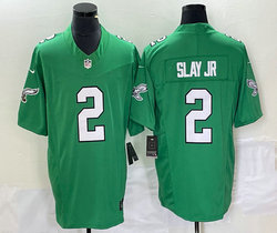Nike Philadelphia Eagles #2 Darius Slay Jr Green Throwback 2023 F.U.S.E. Authentic stitched NFL jersey